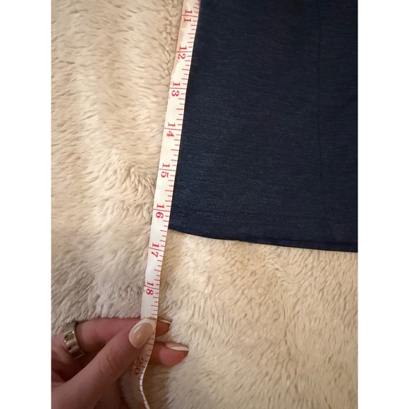 Under Armour Women's Navy Blue Athletic Quarter Zip Long Sleeve Shirt Size L - Picture 4 of 5